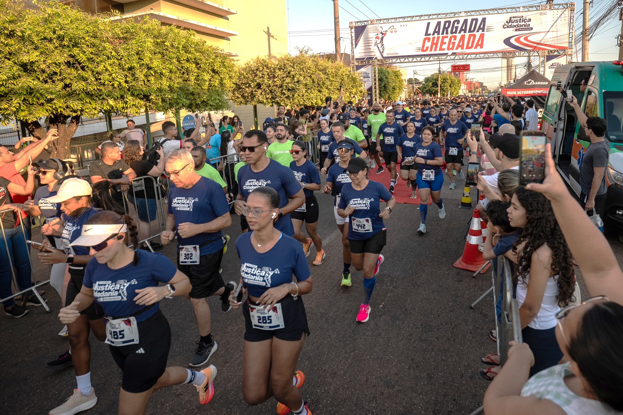 Com apoio da Prefeitura, atletas amadores percorrem ruas na 2ª Corrida da Justiça e Cidadania