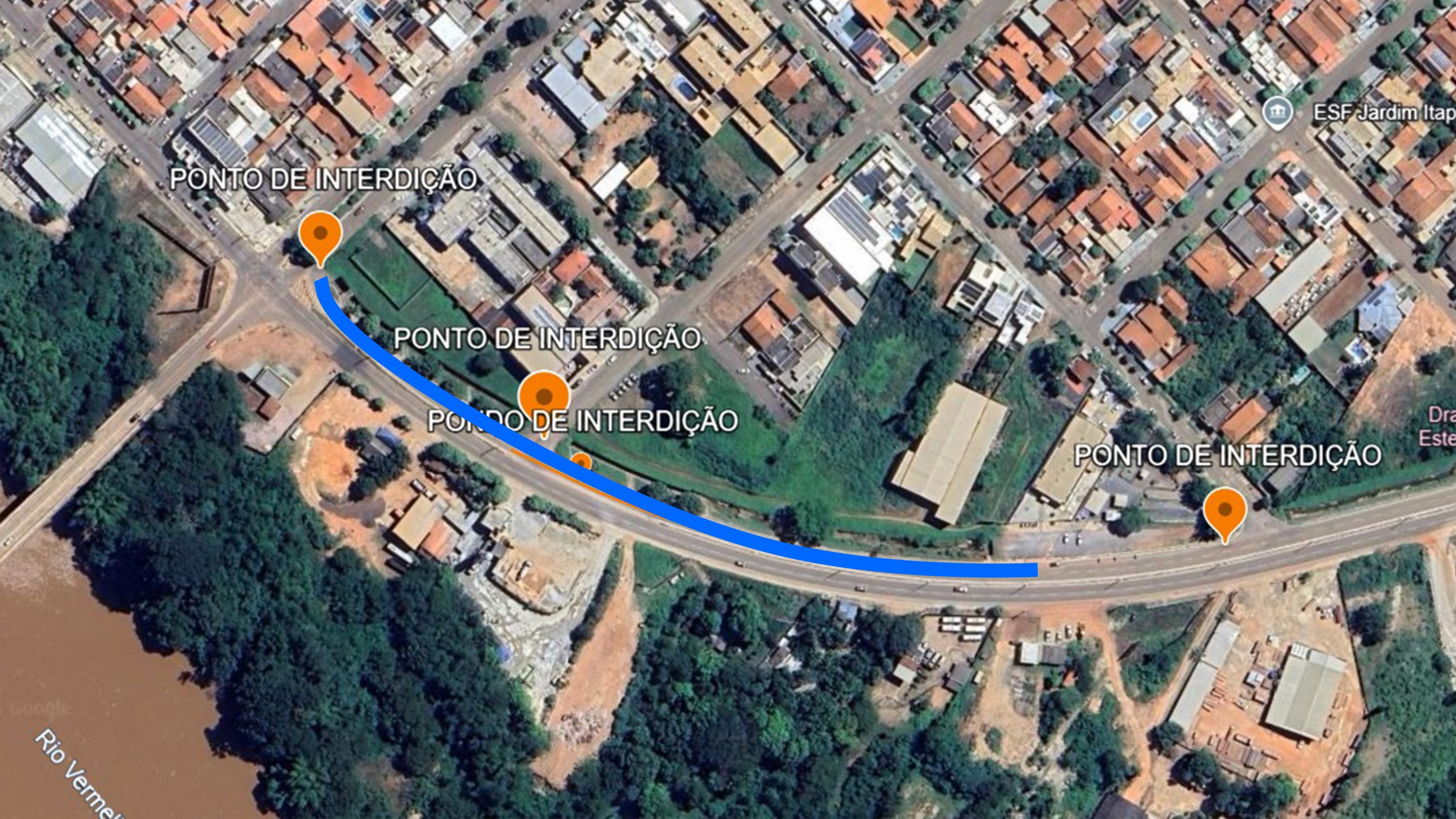 Avenida dos Estudantes terá 20 dias de interdição próximo à Lions para começo das obras do viaduto