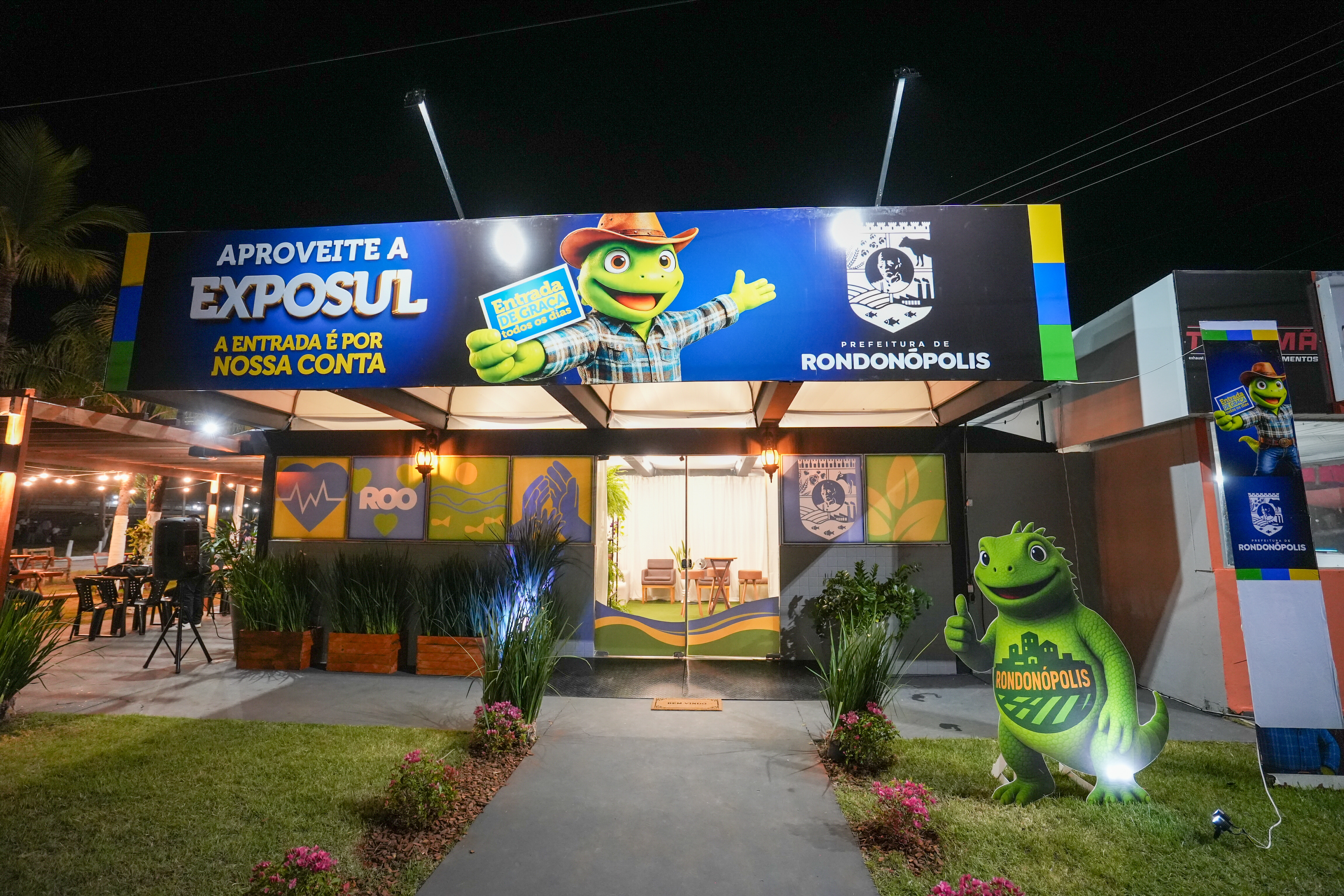 Estande da Prefeitura oferece espaço gratuito de lazer e alimentação durante a 52ª Exposul